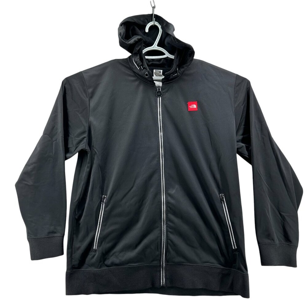 The North Face Mens Size XXL Full Zip Hoodie Jacket Black Hooded